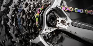 Dettaglio cambio bicicletta gravel